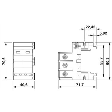 2909628 - Phoenix Contact - VAL-MS BE/1+1/1U/FM
   