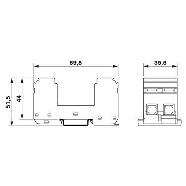 2804584 - Phoenix Contact - VAL-MS/2+0-BE
   