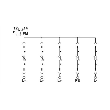 2907820 - Phoenix Contact - VAL-MS-CN 1000DC-PV/4+V-FM
   