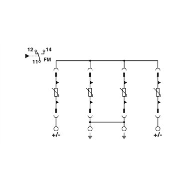 1044182 - Phoenix Contact - VAL-MS-T1/T2 1000DC-PV/3+V-FM/32
   