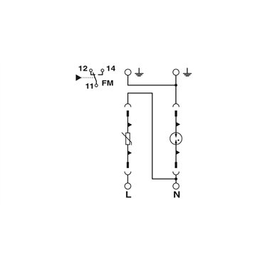 2800186 - Phoenix Contact - VAL-MS-T1/T2 335/12.5/1+1-FM
   