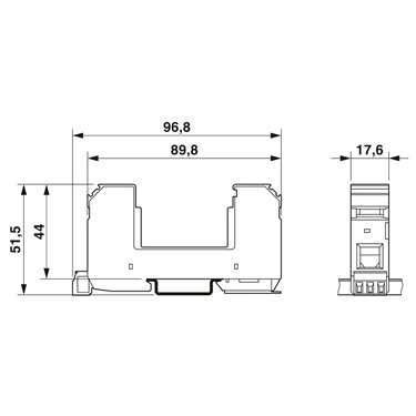 2801047 - Phoenix Contact - VAL-MS-T1/T2 BE-FM
   