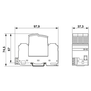 2909591 - Phoenix Contact - VAL-SEC-T2-3C-350VF-FM
   