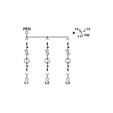 2909591 - Phoenix Contact - VAL-SEC-T2-3C-350VF-FM
   
