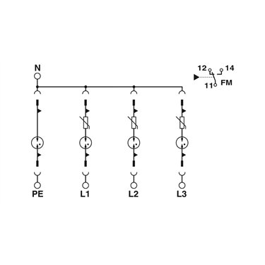 2909590 - Phoenix Contact - VAL-SEC-T2-3S-350VF-FM
   