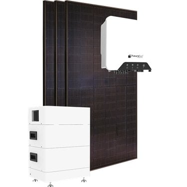 FIT73E002 - Futurasun - Photovoltaic kit consisting of panels, single-phase inverter, batteries