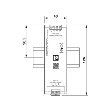 1234302 Phoenix Contact - PS-EE-2G/1AC/24DC/120W/SC - Fuente de alimentación