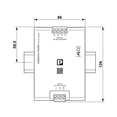 1234308 Phoenix Contact - Power supply - PS-EE-2G/1AC/24DC/480W/SC
