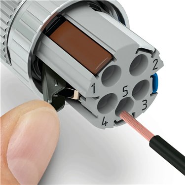1424684 Phoenix Contact - SACC-M12MRD-4PL SH PN - Connecteur