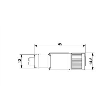 1430640 Phoenix Contact - Cavo sensore/attuatore - SAC-12P-10,0-PUR/FS SCO