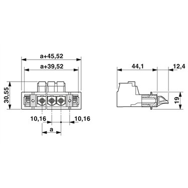 1703483 Phoenix Contact - Feed-through plug - DFK-PC 16/ 5-STF-10,16