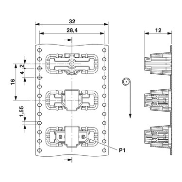 1778560 Phoenix Contact - Intestazione PCB - PTSM 0,5/ 3-HV-2,5-THR R32