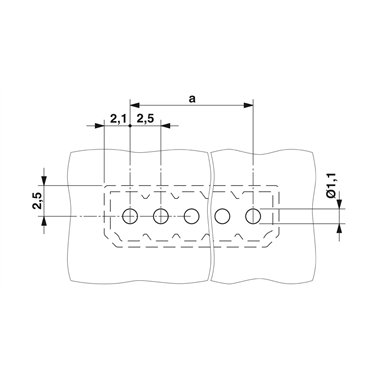 1778560 Phoenix Contact - Intestazione PCB - PTSM 0,5/ 3-HV-2,5-THR R32