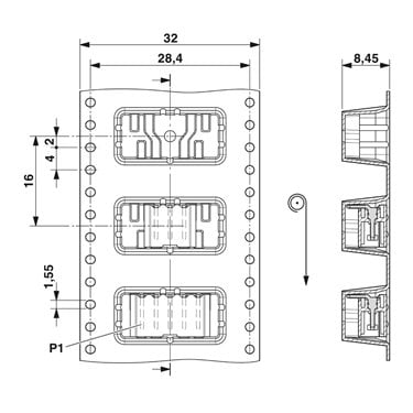 1778638 Phoenix Contact - Intestazione PCB - PTSM 0,5/ 3-HH-2,5-THR R32