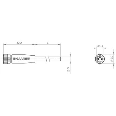 BCC M313-0000-10-001-PW0334-100 BALLUFF  - Codice di ordinazione: BCC0CAP
