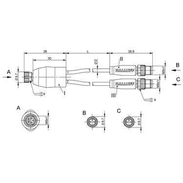 BCC M314-M313-M313-U2036-0D4 BALLUFF  - Part Number: BCC0CA9