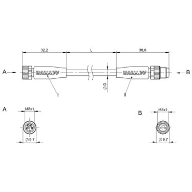 BCC M314-M314-30-304-VX8434-050 BALLUFF  - код заказа: BCC02Y8