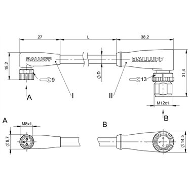 BCC M323-M423-3E-300-PX0334-006 BALLUFF  - Codice di ordinazione: BCC03FZ