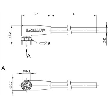 BCC M324-0000-10-003-PW0434-050 BALLUFF  - Part Number: BCC0AJW