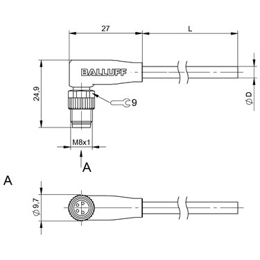 BCC M324-0000-20-003-VX8434-050 BALLUFF  - Part Number: BCC02PJ