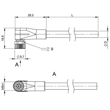 BCC M328-0000-10-069-PX4825-050-C033 BALLUFF  - Part Number: BCC0J42