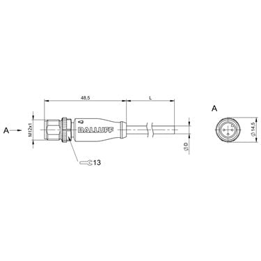 BCC M413-0000-2A-001-PX0334-020 BALLUFF  - Codice di ordinazione: BCC02ZA