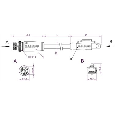 BCC M414-E834-8G-668-PS54N2-250 BALLUFF  - Part Number: BCC0K2U