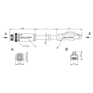 BCC M414-E894-8G-672-ES64N9-500 BALLUFF  - Codice di ordinazione: BCC0H01