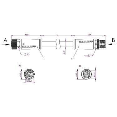 BCC M414-M415-3L-304-PX04A5-006 BALLUFF  - Código de orden: BCC0LUK