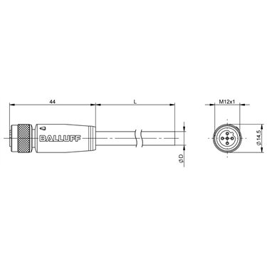BCC M415-0000-1B-031-PS72N1-003 BALLUFF  - Code de commande: BCC0HR4