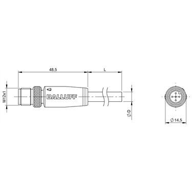BCC M415-0000-2A-043-PS0534-100 BALLUFF  - Codice di ordinazione: BCC09K1