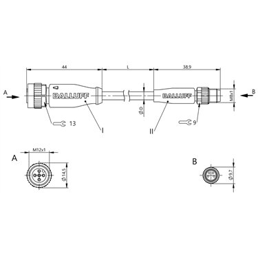 BCC M415-M314-3F-304-PX0434-020 BALLUFF  - Part Number: BCC03RK