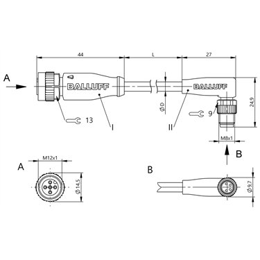 BCC M415-M324-3F-304-PX0434-003 BALLUFF  - Código de orden: BCC03RN