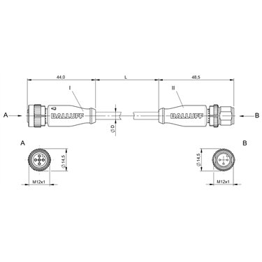 BCC M415-M413-3A-300-VX8334-100 BALLUFF  - Código de orden: BCC0A0F