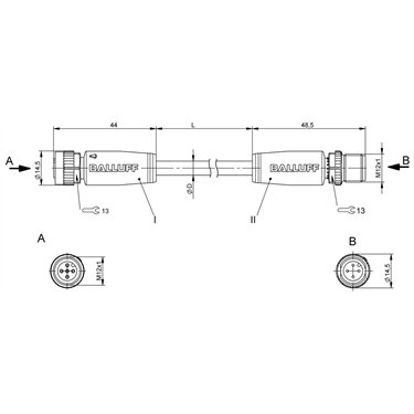 BCC M415-M414-3A-337-VS24N7-050 BALLUFF  - Codice di ordinazione: BCC06WY