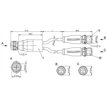 BCC M415-M414-M414-U2105-003 BALLUFF  - Código de orden: BCC0LM1