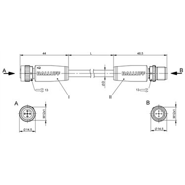 BCC M415-M415-3A-344-PS75N6-030 BALLUFF  - Part Number: BCC0CLH