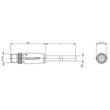 BCC M418-0000-2A-147-PS0825-020 BALLUFF  - Part Number: BCC0KH7