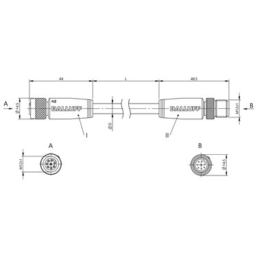 BCC M418-M418-3A-351-PS0825-003 BALLUFF  - Part Number: BCC08K4