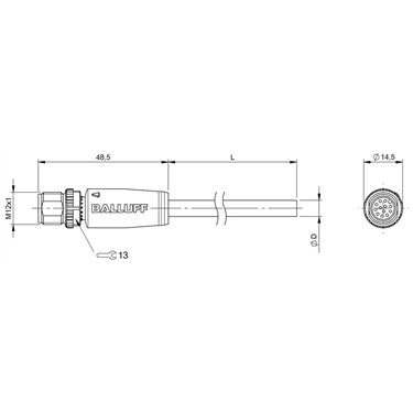BCC M41C-0000-2A-049-VX8C25-020 BALLUFF  - Codice di ordinazione: BCC06UZ