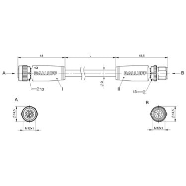 BCC M41C-M41C-3A-325-PX0C25-006 BALLUFF  - Part Number: BCC088E