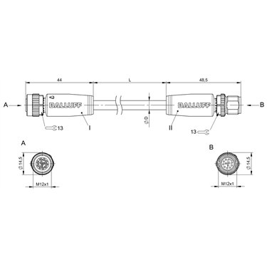 BCC M41C-M41C-3A-325-PX0C25-020 BALLUFF  - Codice di ordinazione: BCC088H