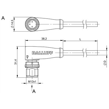 BCC M423-0000-2A-002-PX0334-100 BALLUFF  - Codice di ordinazione: BCC0303