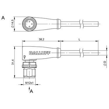BCC M423-0000-2A-004-PX0334-050 BALLUFF  - Part Number: BCC02ZU