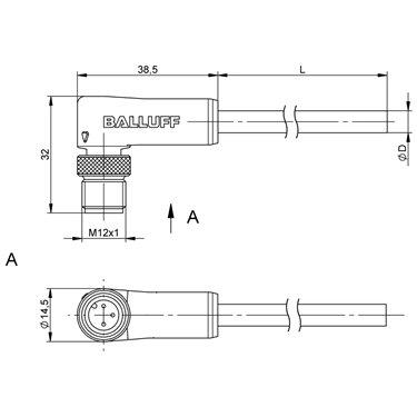 BCC M423-0000-2A-036-VS8334-050 BALLUFF  - Codice di ordinazione: BCC033Z