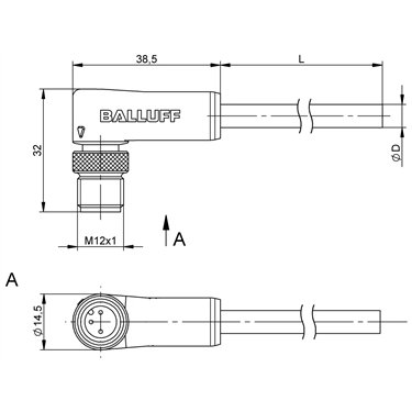 BCC M423-0000-2A-037-VS8334-020 BALLUFF  - Part Number: BCC0341