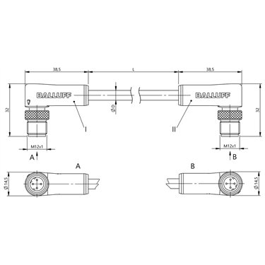 BCC M424-M424-6D-331-PS54N2-010 BALLUFF  - Codice di ordinazione: BCC0JFZ