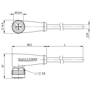 BCC M425-0000-1A-012-PX6234-100 BALLUFF  - Codice di ordinazione: BCC0E49