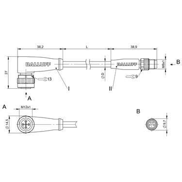 BCC M425-M314-3F-304-PX0434-050 BALLUFF  - Part Number: BCC03T5