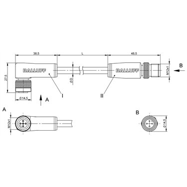 BCC M425-M414-3A-305-PS0434-030 BALLUFF  - Codice di ordinazione: BCC0E3C